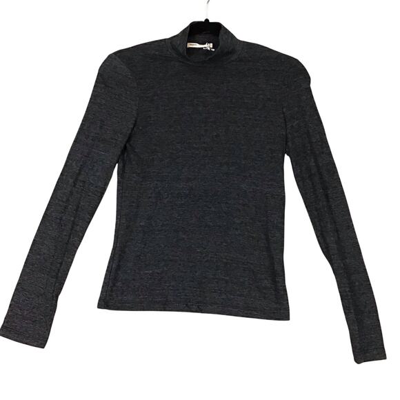 Marine Layer Women’s XS Gray Pullover Mock Neck Shirt Long Sleeve USA - Picture 5 of 10
